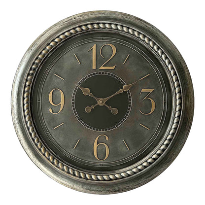 Festo Inart wall clock in antique silver shade Φ55.9x5.6cm