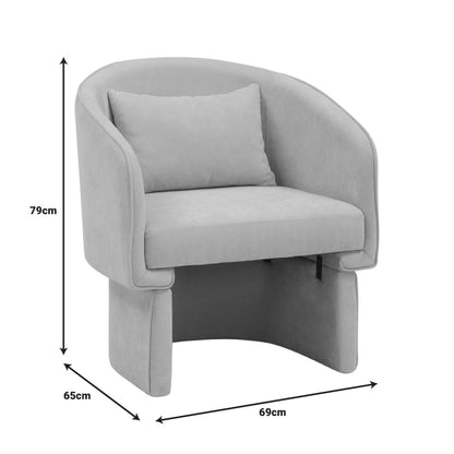 Πολυθρόνα Playmob pakoworld ύφασμα σε μπεζ απόχρωση 69x65x79εκ - Hippiehome.gr