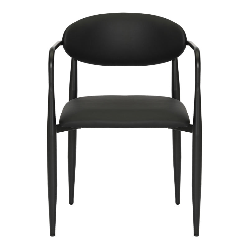 Πολυθρόνα Kalone pakoworld pu σε μαύρη απόχρωση 56x55x78εκ - Hippiehome.gr