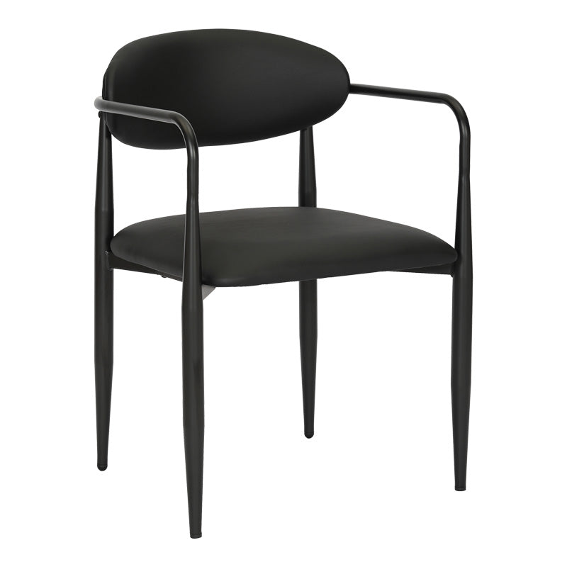 Πολυθρόνα Kalone pakoworld pu σε μαύρη απόχρωση 56x55x78εκ - Hippiehome.gr