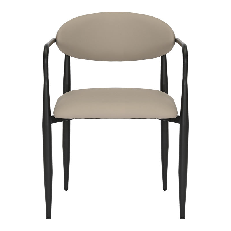 Πολυθρόνα Kalone pakoworld pu σε γκρι-μπεζ απόχρωση 56x55x78εκ - Hippiehome.gr