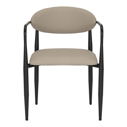 Πολυθρόνα Kalone pakoworld pu σε γκρι-μπεζ απόχρωση 56x55x78εκ - Hippiehome.gr