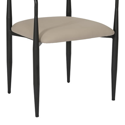 Πολυθρόνα Kalone pakoworld pu σε γκρι-μπεζ απόχρωση 56x55x78εκ - Hippiehome.gr