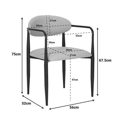 Πολυθρόνα Kalone pakoworld pu σε γκρι-μπεζ απόχρωση 56x55x78εκ - Hippiehome.gr