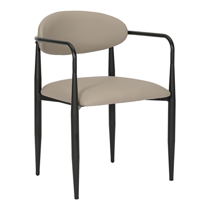 Πολυθρόνα Kalone pakoworld pu σε γκρι-μπεζ απόχρωση 56x55x78εκ - Hippiehome.gr