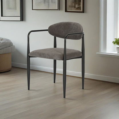 Πολυθρόνα Kalone pakoworld ύφασμα σε ανθρακί απόχρωση 56x55x78εκ - Hippiehome.gr