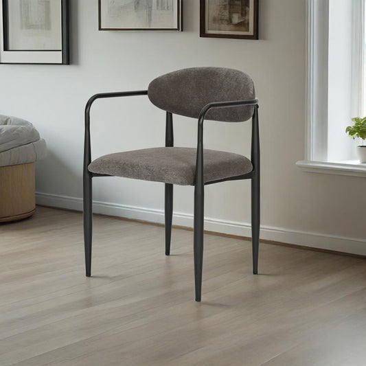 Πολυθρόνα Kalone pakoworld ύφασμα σε ανθρακί απόχρωση 56x55x78εκ - Hippiehome.gr