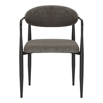 Πολυθρόνα Kalone pakoworld ύφασμα σε ανθρακί απόχρωση 56x55x78εκ - Hippiehome.gr