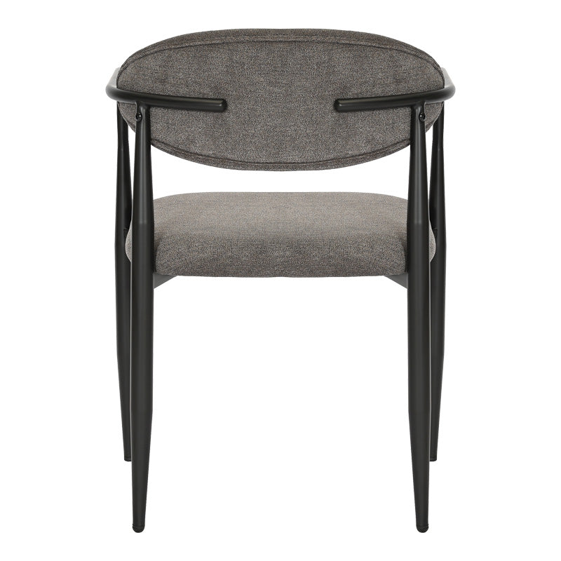 Πολυθρόνα Kalone pakoworld ύφασμα σε ανθρακί απόχρωση 56x55x78εκ - Hippiehome.gr