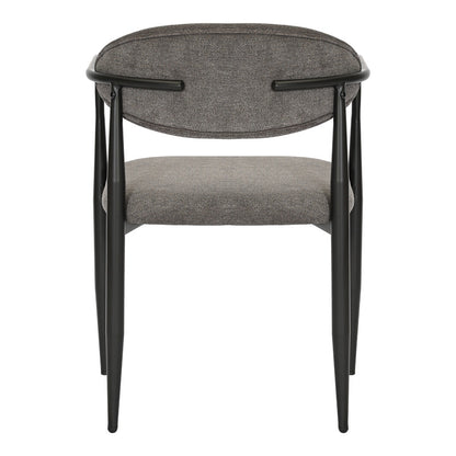 Πολυθρόνα Kalone pakoworld ύφασμα σε ανθρακί απόχρωση 56x55x78εκ - Hippiehome.gr