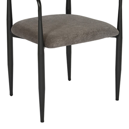 Πολυθρόνα Kalone pakoworld ύφασμα σε ανθρακί απόχρωση 56x55x78εκ - Hippiehome.gr