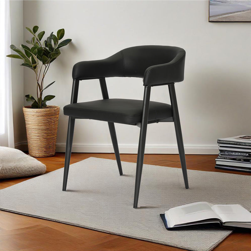 Πολυθρόνα Sezan pakoworld pu σε μαύρη απόχρωση 56x55x78εκ - Hippiehome.gr