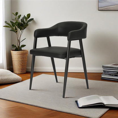 Πολυθρόνα Sezan pakoworld pu σε μαύρη απόχρωση 56x55x78εκ - Hippiehome.gr