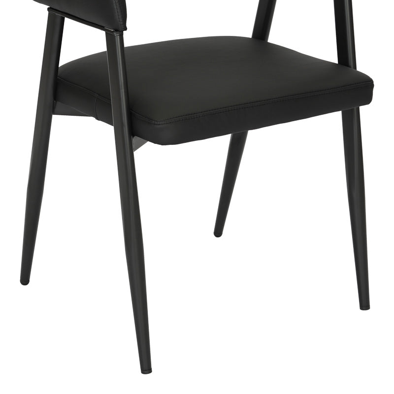 Πολυθρόνα Sezan pakoworld pu σε μαύρη απόχρωση 56x55x78εκ - Hippiehome.gr