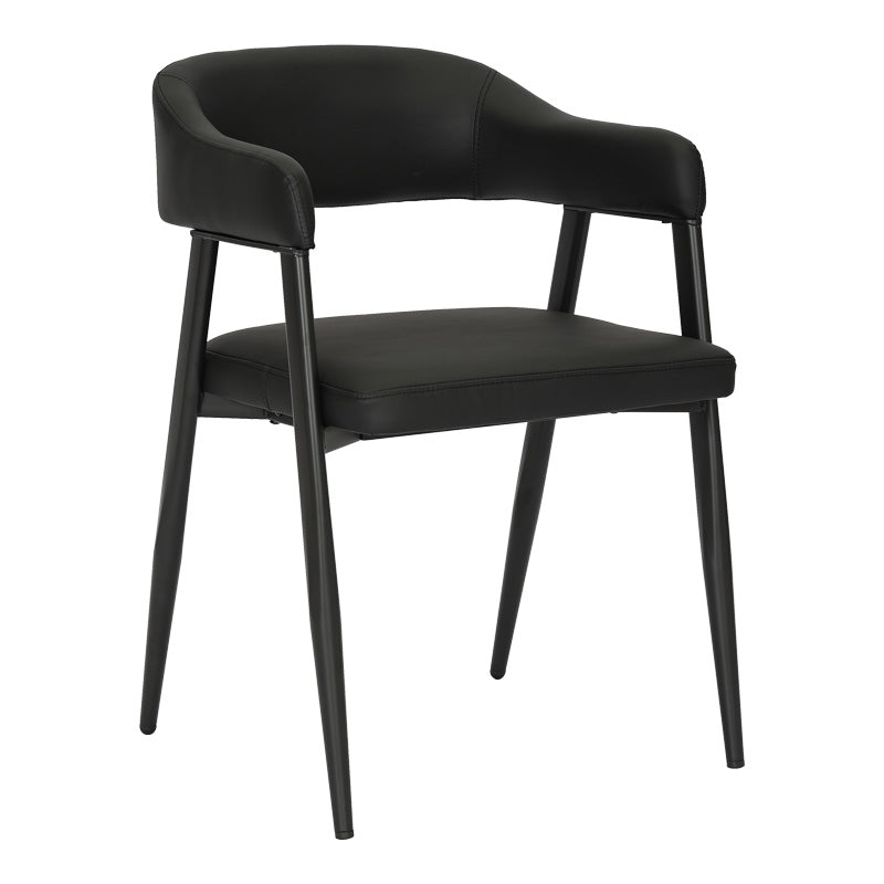 Πολυθρόνα Sezan pakoworld pu σε μαύρη απόχρωση 56x55x78εκ - Hippiehome.gr