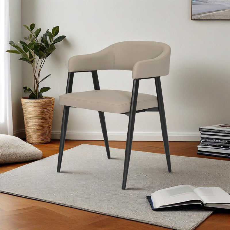 Πολυθρόνα Sezan pakoworld pu σε γκρι-μπεζ απόχρωση 56x55x78εκ - Hippiehome.gr