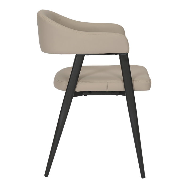 Πολυθρόνα Sezan pakoworld pu σε γκρι-μπεζ απόχρωση 56x55x78εκ - Hippiehome.gr