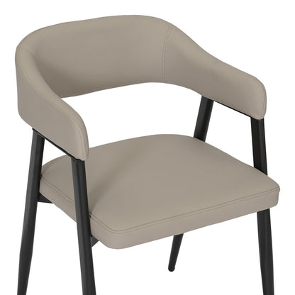 Πολυθρόνα Sezan pakoworld pu σε γκρι-μπεζ απόχρωση 56x55x78εκ - Hippiehome.gr