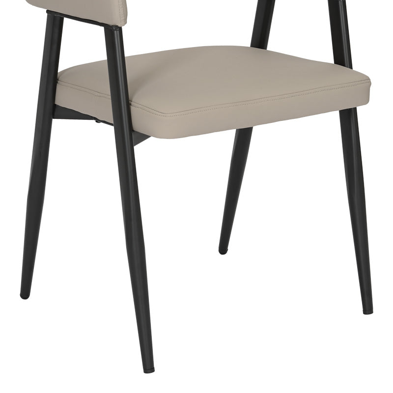 Πολυθρόνα Sezan pakoworld pu σε γκρι-μπεζ απόχρωση 56x55x78εκ - Hippiehome.gr