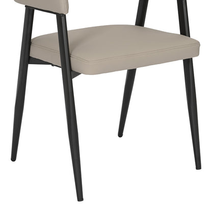 Πολυθρόνα Sezan pakoworld pu σε γκρι-μπεζ απόχρωση 56x55x78εκ - Hippiehome.gr