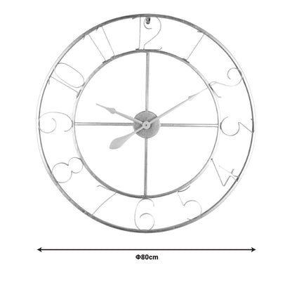 Wall clock Compa Inart metal in gold color 80x3x80cm