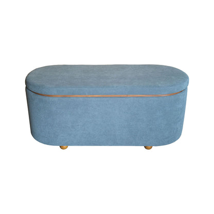 Tara Inart trunk stool set of 2 velvet fabric in dark gray and charcoal shade