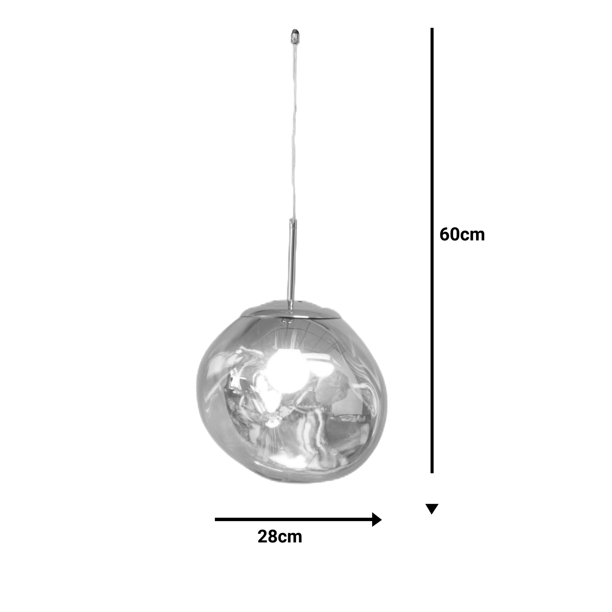 Φωτιστικό οροφής μονόφωτο Gloine pakoworld E27 σε χάλκινη απόχρωση Φ28x60εκ - Hippiehome.gr