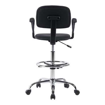 Καρέκλα ρεσεψιόν Icina Ι pakoworld pu σε μαύρη απόχρωση 58x54x102-123εκ - Hippiehome.gr