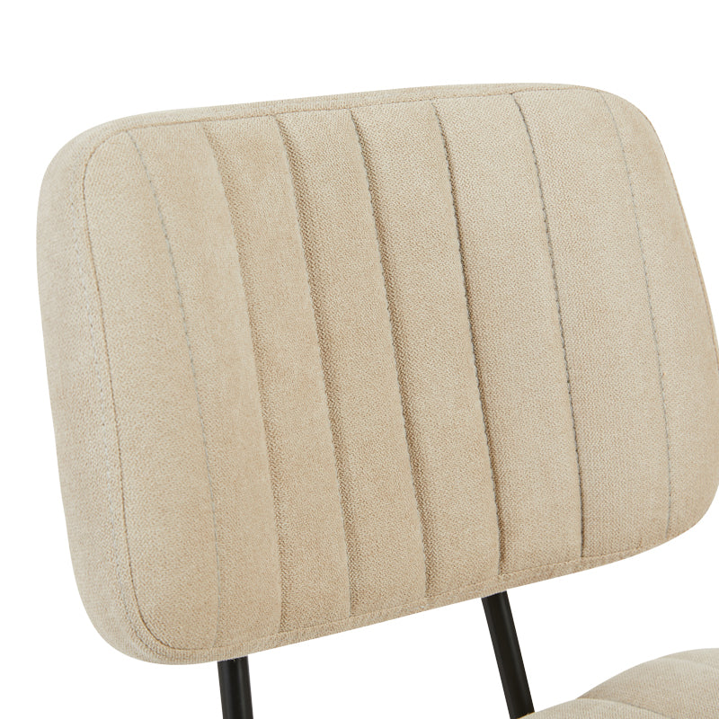 Καρέκλα γραφείου Warra pakoworld ύφασμα μπεζ 50x52x76-86εκ - Hippiehome.gr