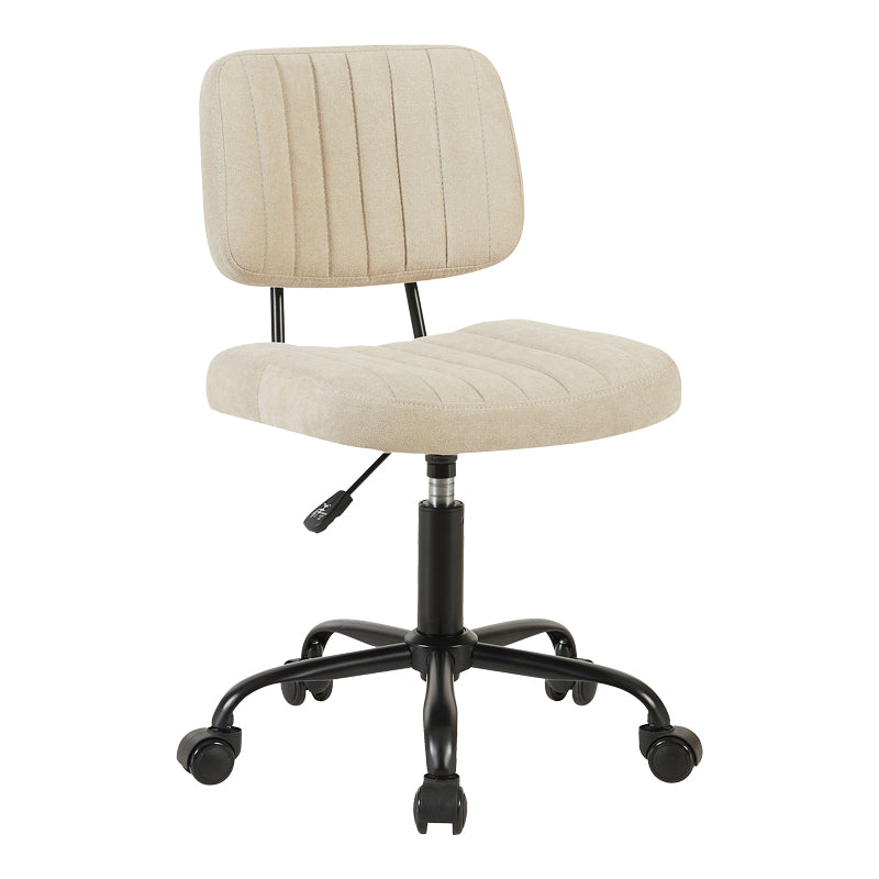 Καρέκλα γραφείου Warra pakoworld ύφασμα μπεζ 50x52x76-86εκ - Hippiehome.gr