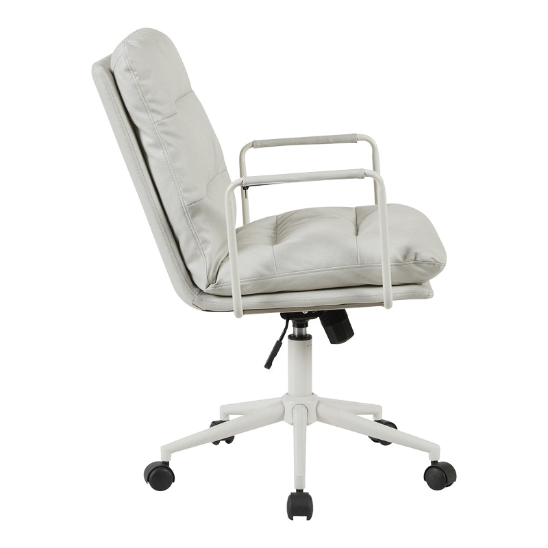 Καρέκλα γραφείου διευθυντη Kreno pakoworld PES γκρι 56x67x89-97εκ - Hippiehome.gr