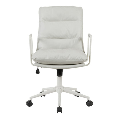 Καρέκλα γραφείου διευθυντη Kreno pakoworld PES γκρι 56x67x89-97εκ - Hippiehome.gr