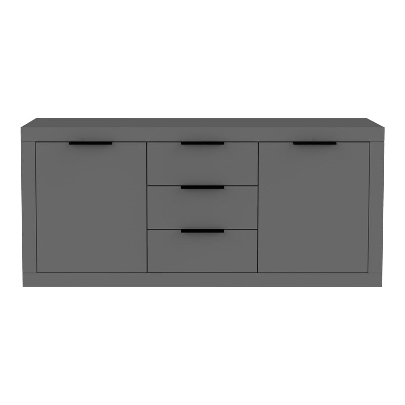 Μπουφές Doha pakoworld σε ανθρακί απόχρωση 180x45x80.5εκ - Hippiehome.gr