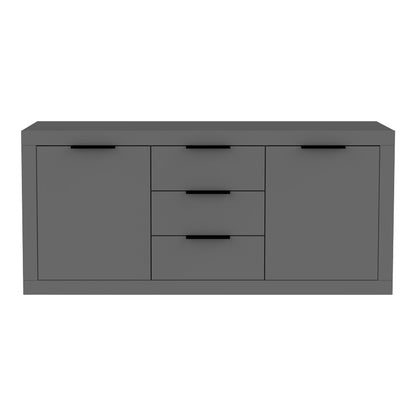 Μπουφές Doha pakoworld σε ανθρακί απόχρωση 180x45x80.5εκ - Hippiehome.gr