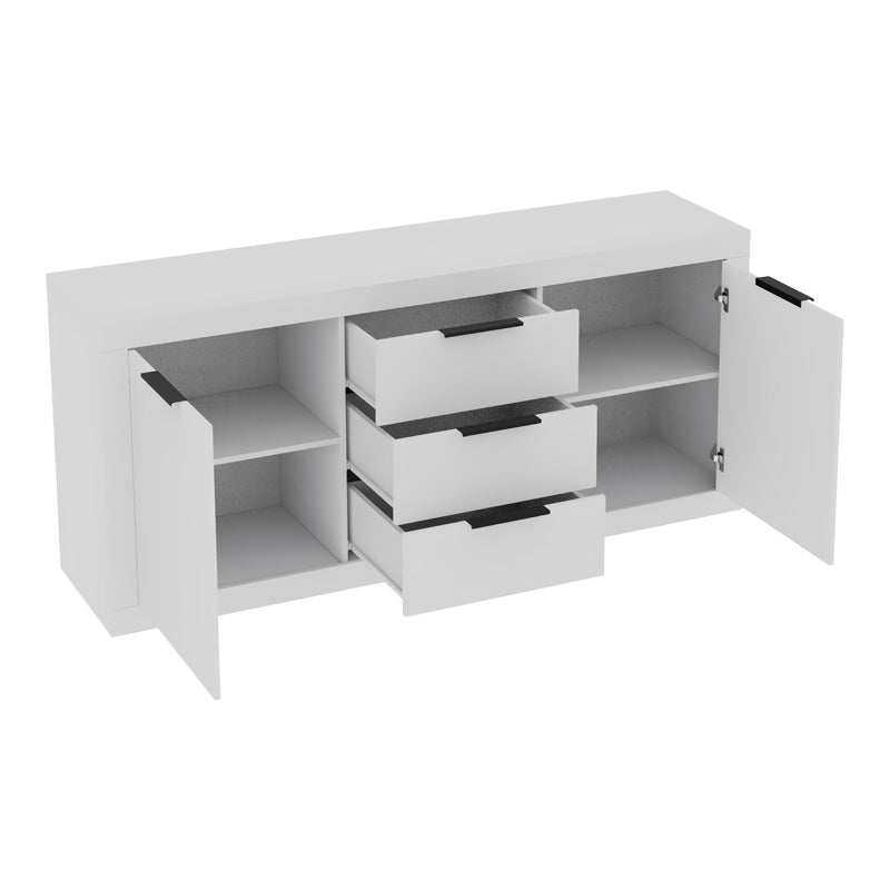 Μπουφές Doha pakoworld σε λευκή απόχρωση 180x45x80.5εκ - Hippiehome.gr