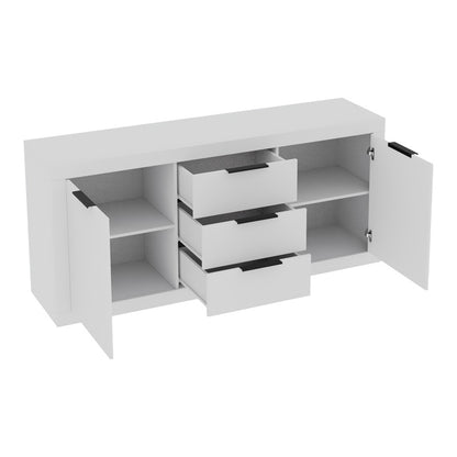 Μπουφές Doha pakoworld σε λευκή απόχρωση 180x45x80.5εκ - Hippiehome.gr