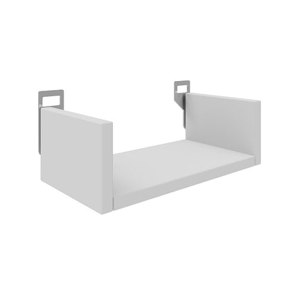 Ραφιέρα τοίχου Derva pakoworld σε λευκή απόχρωση 30x15x10cm - Hippiehome.gr