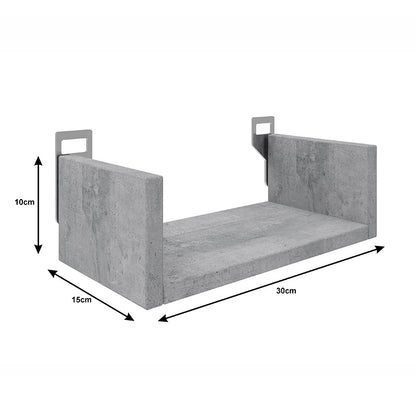 Ραφιέρα τοίχου Derva pakoworld σε oak απόχρωση 30x15x10cm - Hippiehome.gr
