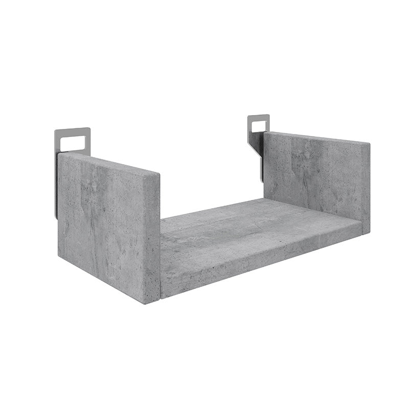Ραφιέρα τοίχου Derva pakoworld σε cement γκρι απόχρωση 30x15x10cm - Hippiehome.gr