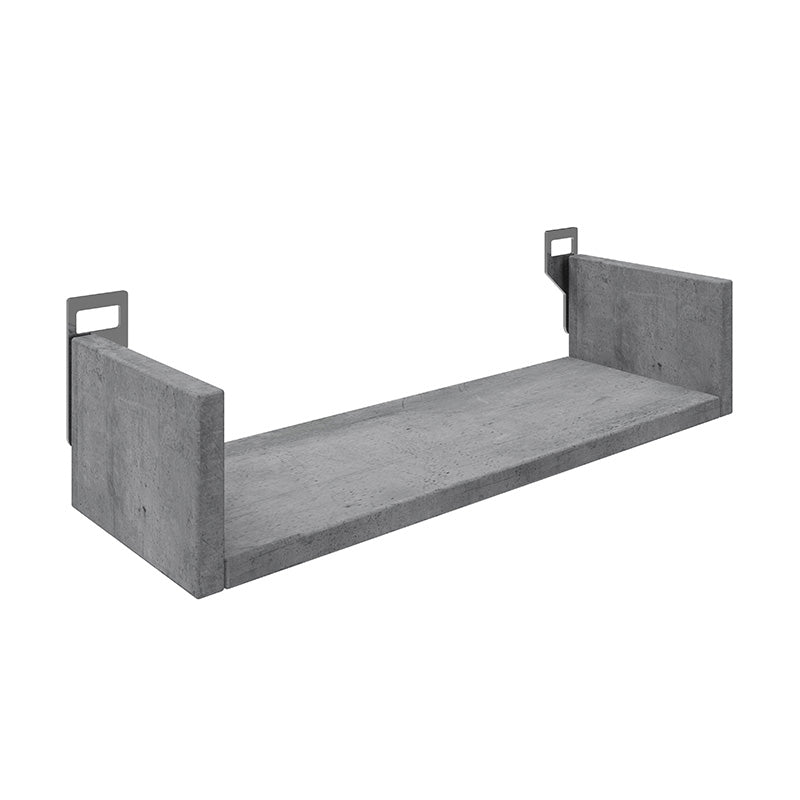 Ραφιέρα τοίχου Derva pakoworld σε cement γκρι απόχρωση 45x15x10cm - Hippiehome.gr