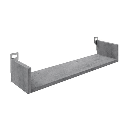 Ραφιέρα τοίχου Derva pakoworld σε cement γκρι απόχρωση 60x15x10cm - Hippiehome.gr