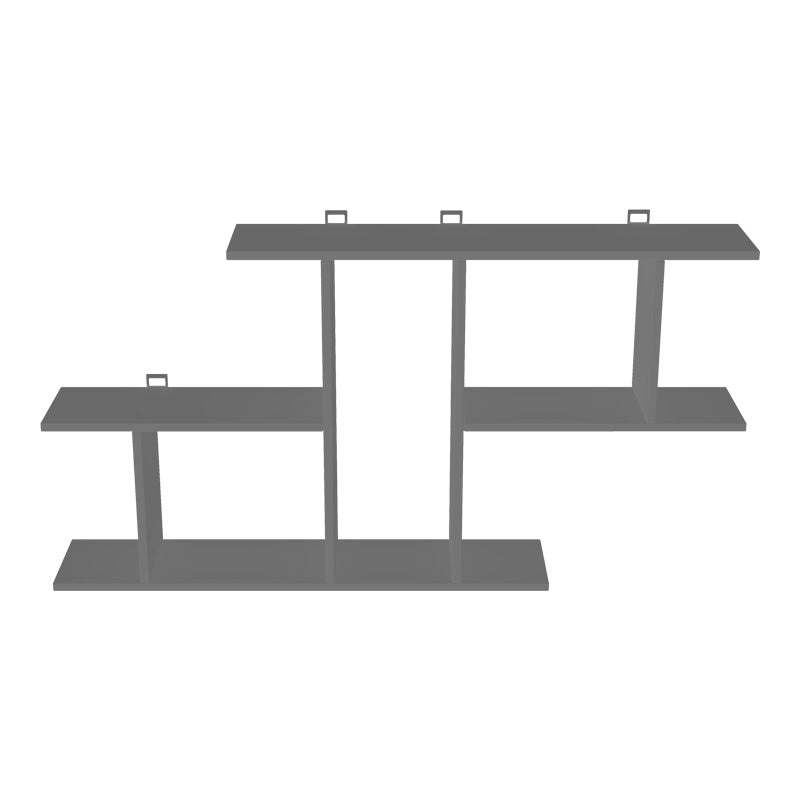 Ραφιέρα τοίχου Vertoura pakoworld σε ανθρακί απόχρωση 116x18.5x60cm - Hippiehome.gr