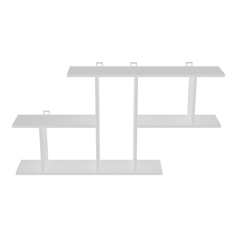 Ραφιέρα τοίχου Vertoura pakoworld σε λευκή απόχρωση 116x18.5x60cm - Hippiehome.gr