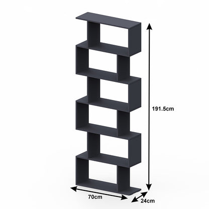 Βιβλιοθήκη Sezen pakoworld σε λευκή απόχρωση 70x24x191.5εκ - Hippiehome.gr