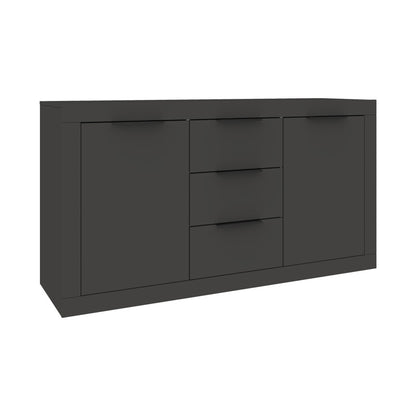 Μπουφές Doha pakoworld σε ανθρακί απόχρωση 150x45x80.5εκ - Hippiehome.gr