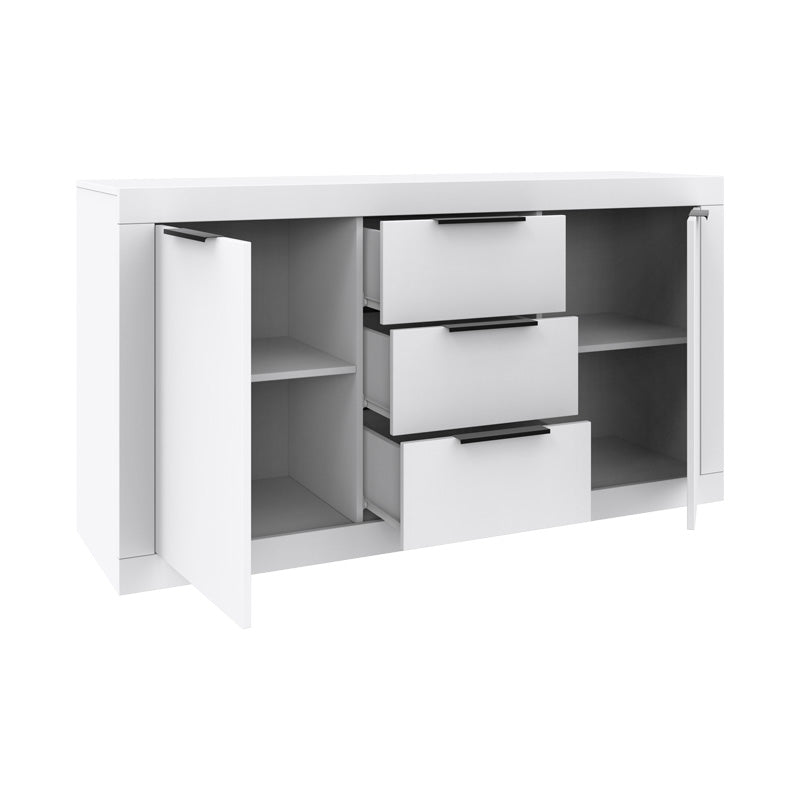 Μπουφές Doha pakoworld σε λευκή απόχρωση 150x45x80.5εκ - Hippiehome.gr