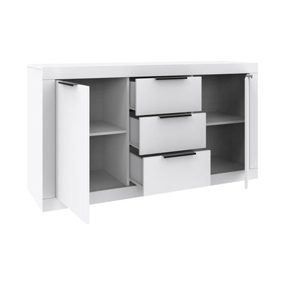 Μπουφές Doha pakoworld σε λευκή απόχρωση 150x45x80.5εκ - Hippiehome.gr