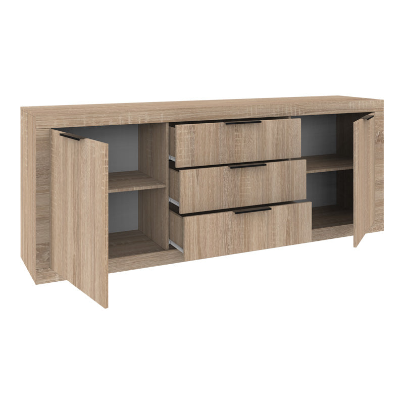 Μπουφές Doha pakoworld σε sonoma απόχρωση 210x45x80.5εκ - Hippiehome.gr