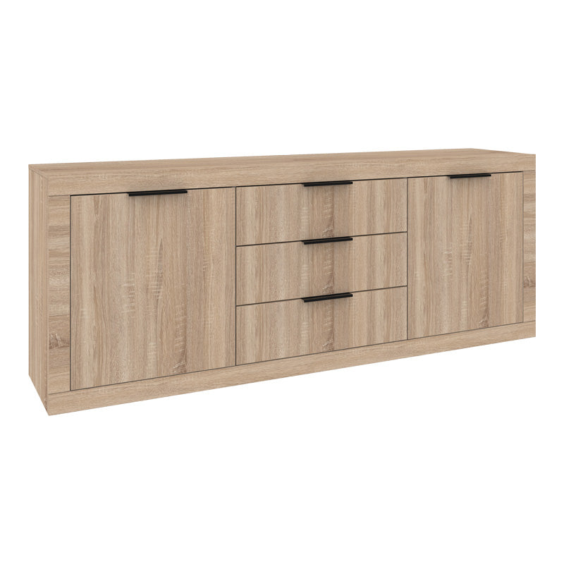 Μπουφές Doha pakoworld σε sonoma απόχρωση 210x45x80.5εκ - Hippiehome.gr