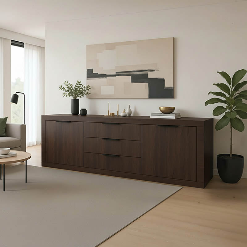 Μπουφές Doha pakoworld σε wenge απόχρωση 210x45x80.5εκ - Hippiehome.gr
